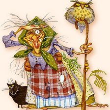 Схема вышивки «Баба Яга»