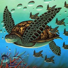 Схема вышивки «Подводный мир»