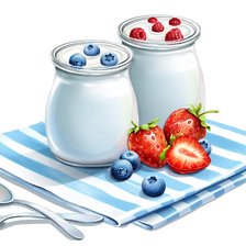 Схема вышивки «Йогурт»