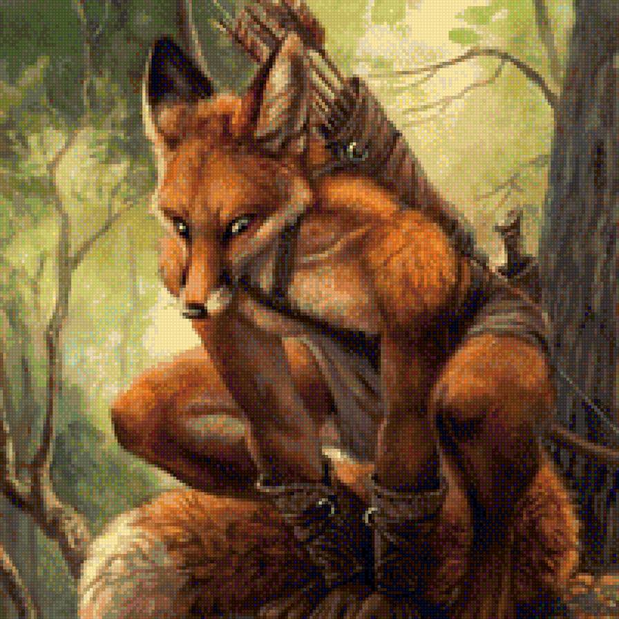 Сказочные существа - лиса - предпросмотр