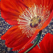 Схема вышивки «Диптих "Маки"»