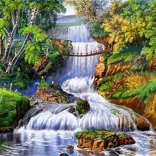 Схема вышивки «Пейзаж»