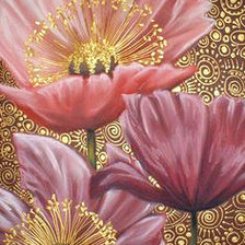 Схема вышивки «Диптих "Маки"»