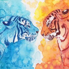 Схема вышивки «Тигр»