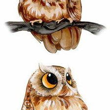 Схема вышивки «совушки»