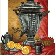 Схема вышивки «самовар без сапога»