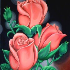 Схема вышивки «Розы»