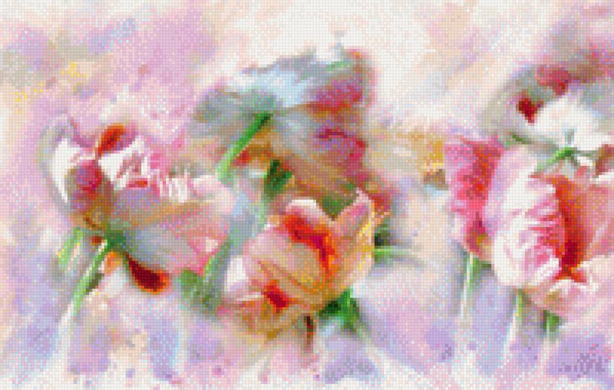 Тюльпаны. Alberto Guillen - цветы, художники - предпросмотр