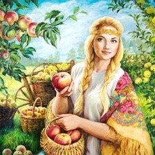 Схема вышивки «Яблочный Спас 2»