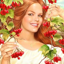 Схема вышивки «Калина красная.»