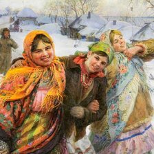 Схема вышивки «Русские красавицы»