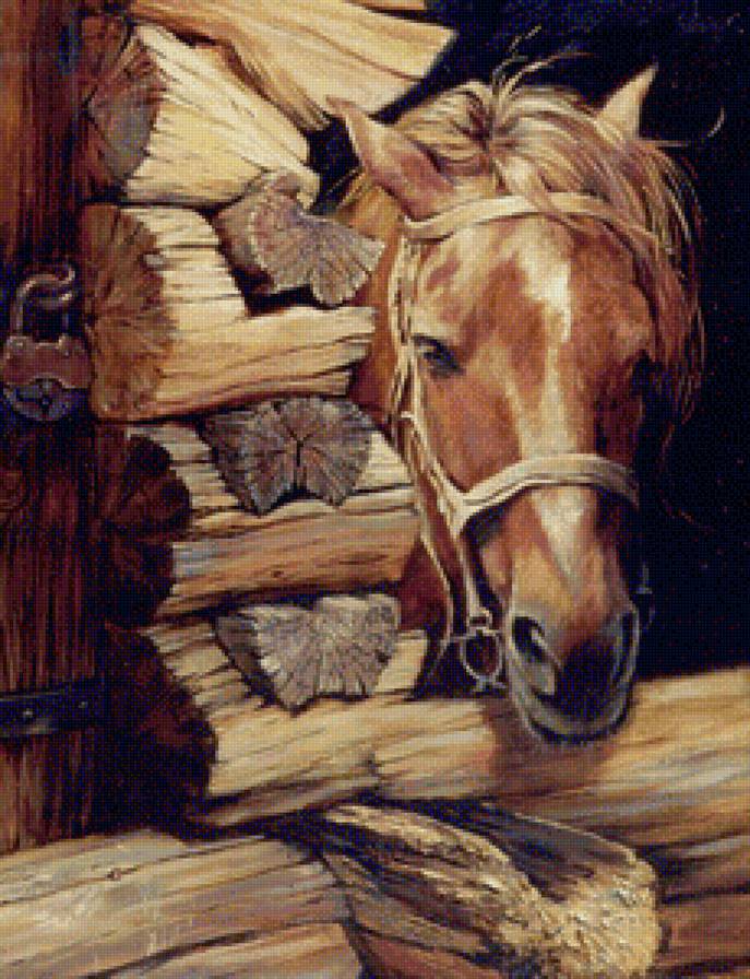 лошадка - лошади, картина - предпросмотр