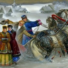 Схема вышивки «Зимние забавы»