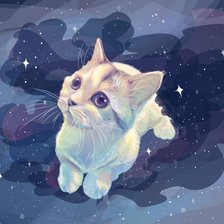 Схема вышивки «Котенок»