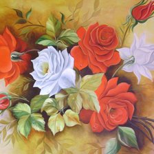 Схема вышивки «Розы»