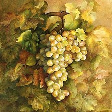 Схема вышивки «Виноград.»