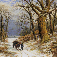 Схема вышивки «Зима»