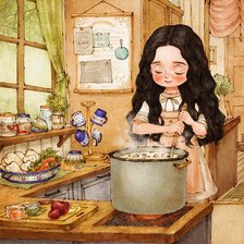 Схема вышивки «Домохозяйка»