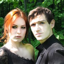 Схема вышивки «Мерлин и Шепс»