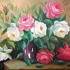 Схема вышивки «Розы»