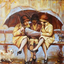 Схема вышивки «Под дождем»