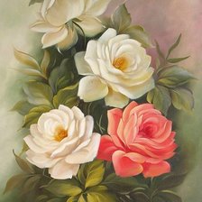 Схема вышивки «Розы»