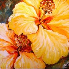 Схема вышивки «желтые цветы»