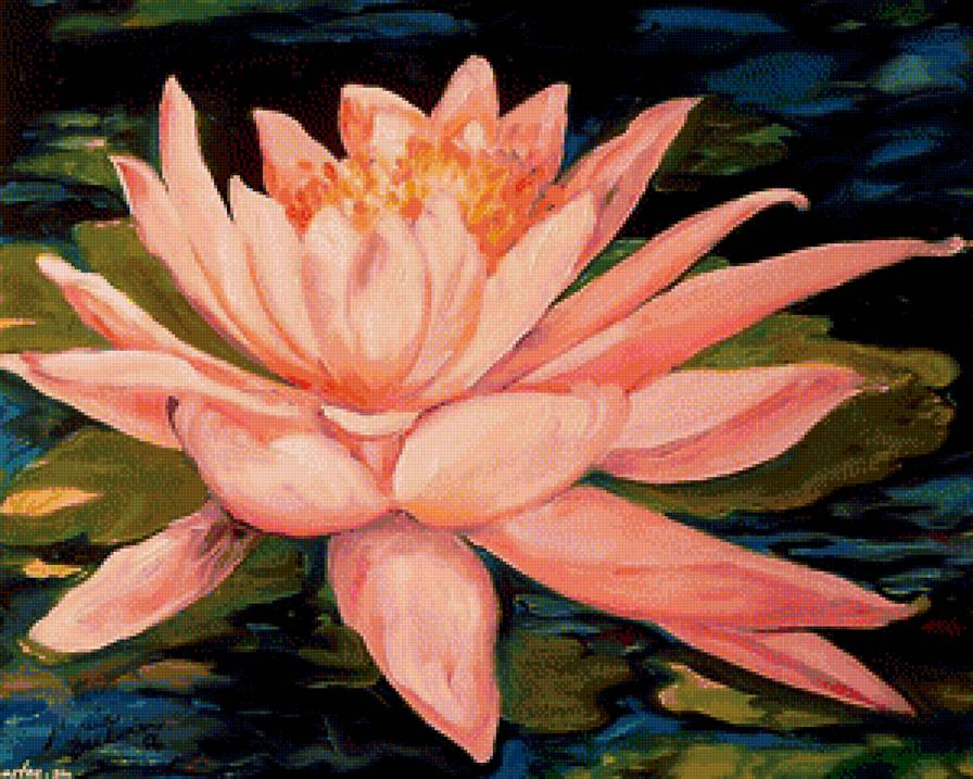 лилия - весна, лилии, живопись, картины, лето, природа, цветы - предпросмотр