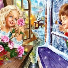 Схема вышивки «По мотивам сказок... Снежная королева»