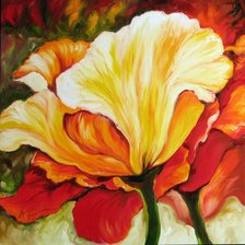 Схема вышивки «маки»