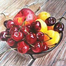 Схема вышивки «Фрукты»