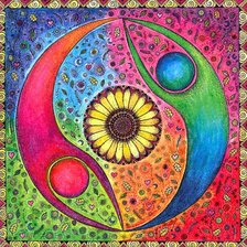 Схема вышивки «Инь-янь»