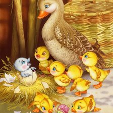 Схема вышивки «По мотивам сказок... Гадкий утенок»