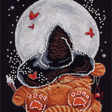 Схема вышивки «кот»