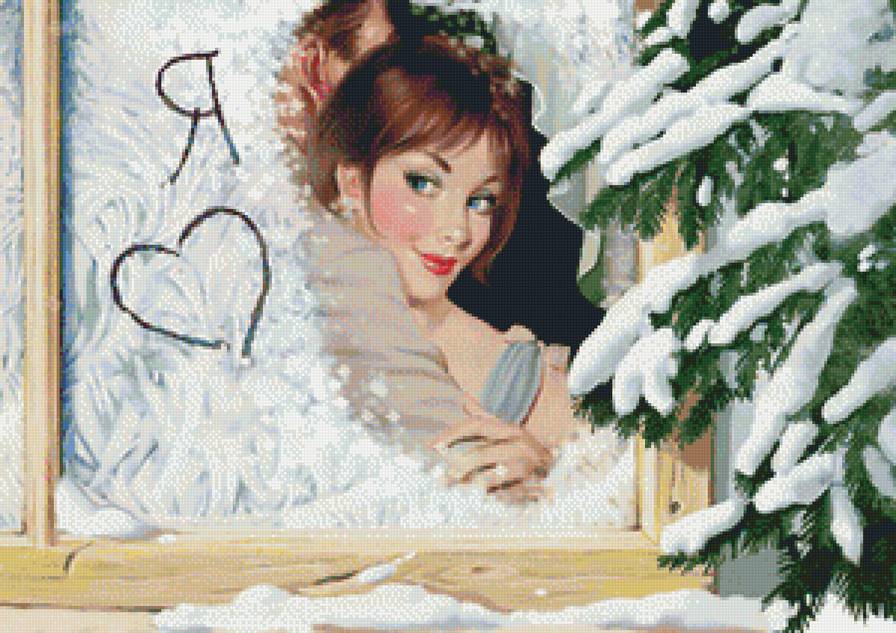 я люблю зиму - девушка зима - предпросмотр