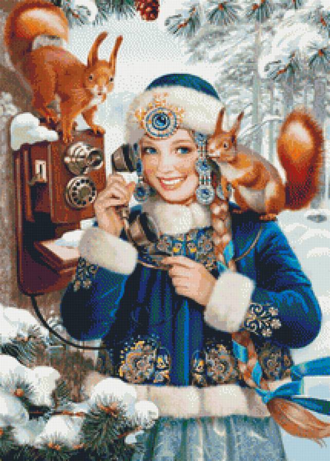 поздравление - снегурочка белки телефон - предпросмотр