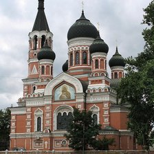 Схема вышивки «пейзаж с храмом»