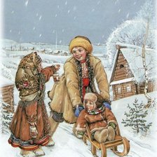 Схема вышивки «Зимние забавы»