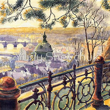 Схема вышивки «Прага»