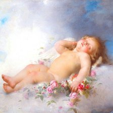 Схема вышивки «Спящий ангел»