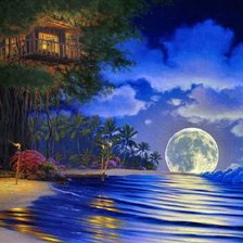 Схема вышивки «пляж»