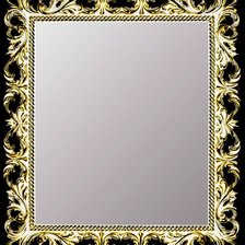 Схема вышивки «Рамка белая с позолотой»