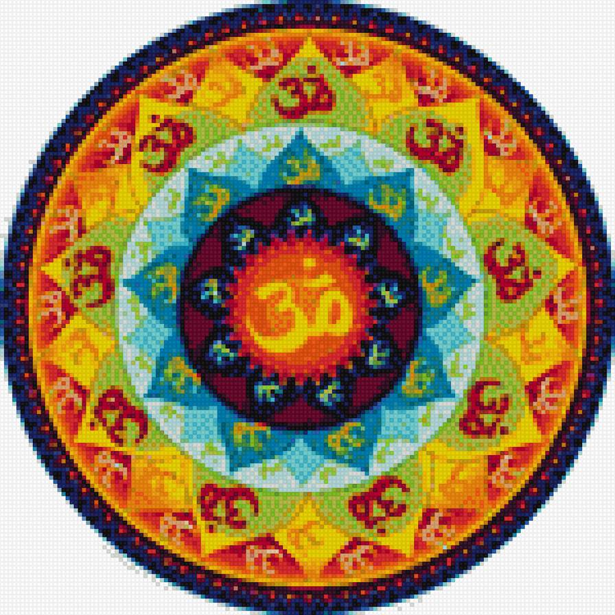 мандала3 - мандала, подушка - предпросмотр