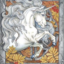 Схема вышивки «единорог»