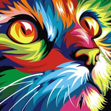 Схема вышивки «Кот»