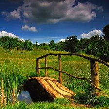 Схема вышивки «Мостик»