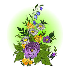 Схема вышивки «Букетик»