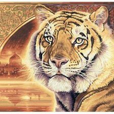 Схема вышивки «тигр»