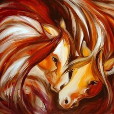 Схема вышивки «лошади»