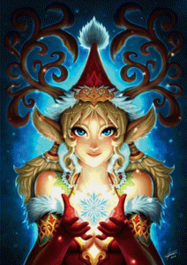 Девушка - иллюстрация, сказки - предпросмотр